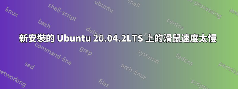 新安裝的 Ubuntu 20.04.2LTS 上的滑鼠速度太慢