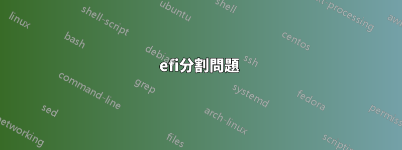 efi分割問題