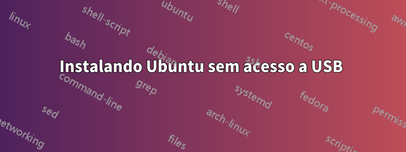 Instalando Ubuntu sem acesso a USB