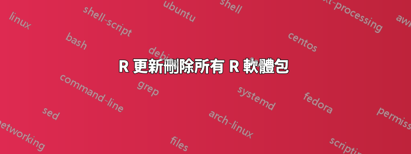 R 更新刪除所有 R 軟體包