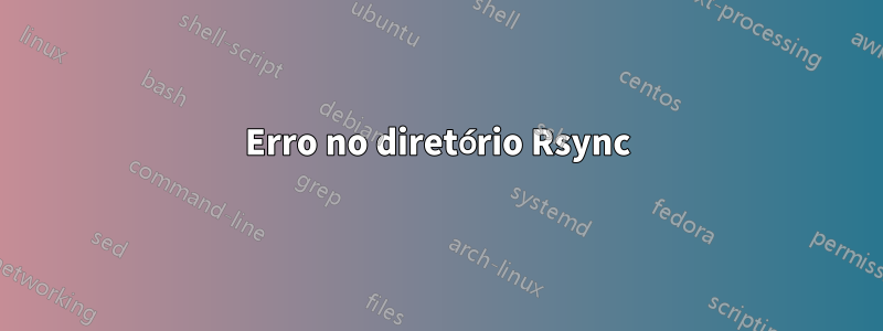 Erro no diretório Rsync