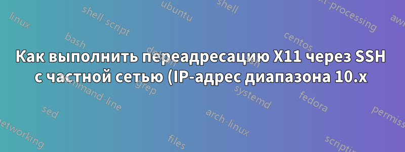 Как выполнить переадресацию X11 через SSH с частной сетью (IP-адрес диапазона 10.x), созданной эмулируемой ОС QEMU (Raspbian) на моем Ubuntu 21.04 X64