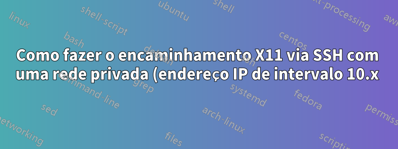 Como fazer o encaminhamento X11 via SSH com uma rede privada (endereço IP de intervalo 10.x) gerada por um sistema operacional emulado QEMU (Raspbian) em meu Ubuntu 21.04 X64