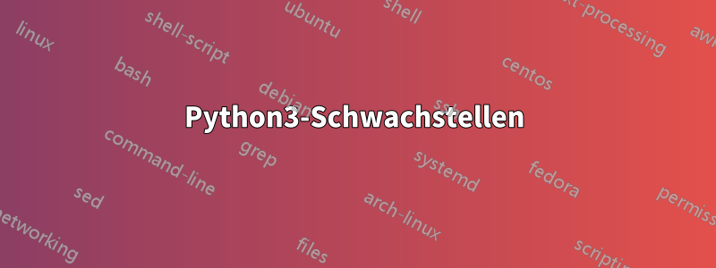 Python3-Schwachstellen