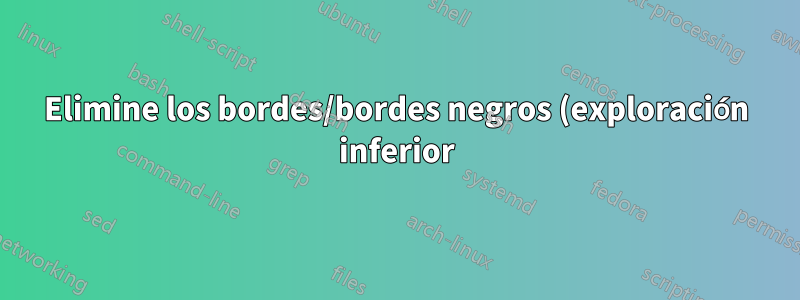 Elimine los bordes/bordes negros (exploración inferior) del monitor y corrija la borrosidad en Ubuntu 20.04