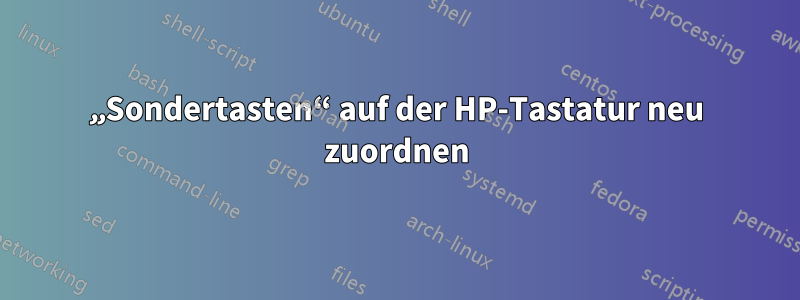 „Sondertasten“ auf der HP-Tastatur neu zuordnen