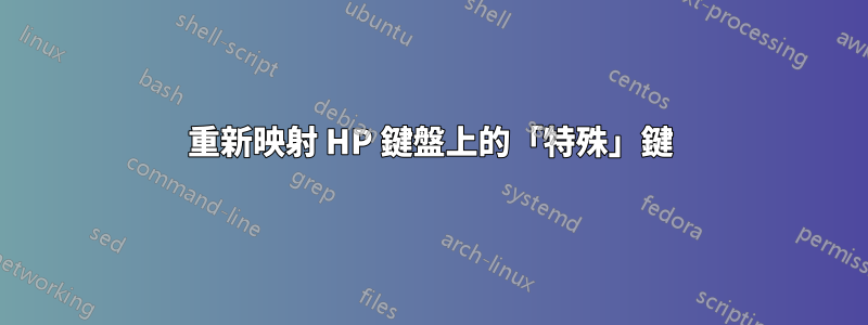 重新映射 HP 鍵盤上的「特殊」鍵