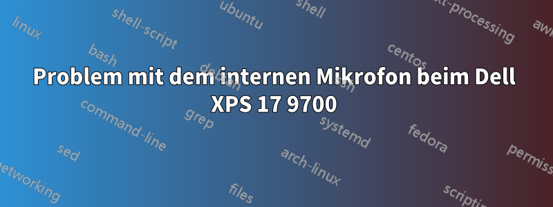 Problem mit dem internen Mikrofon beim Dell XPS 17 9700