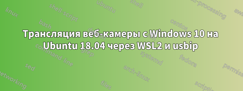 Трансляция веб-камеры с Windows 10 на Ubuntu 18.04 через WSL2 и usbip