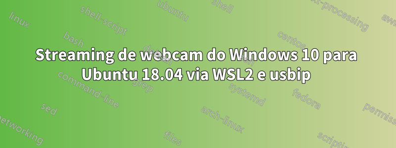 Streaming de webcam do Windows 10 para Ubuntu 18.04 via WSL2 e usbip