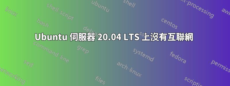 Ubuntu 伺服器 20.04 LTS 上沒有互聯網