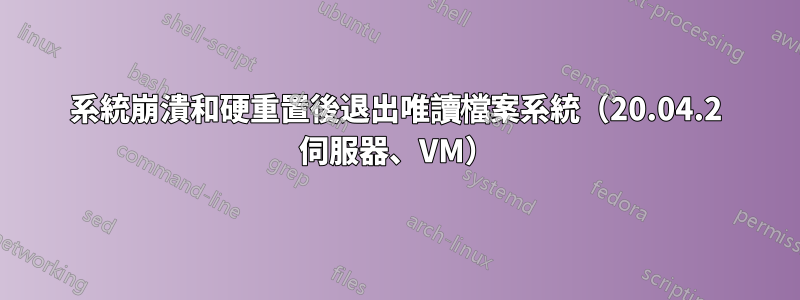 系統崩潰和硬重置後退出唯讀檔案系統（20.04.2 伺服器、VM）