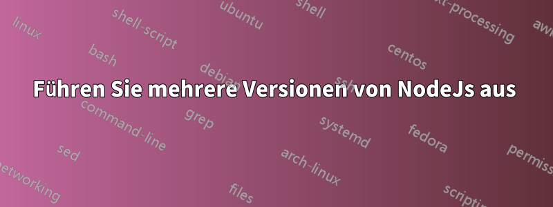 Führen Sie mehrere Versionen von NodeJs aus