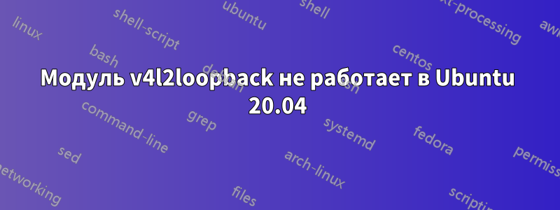 Модуль v4l2loopback не работает в Ubuntu 20.04