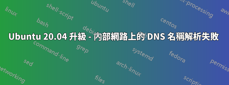 Ubuntu 20.04 升級 - 內部網路上的 DNS 名稱解析失敗