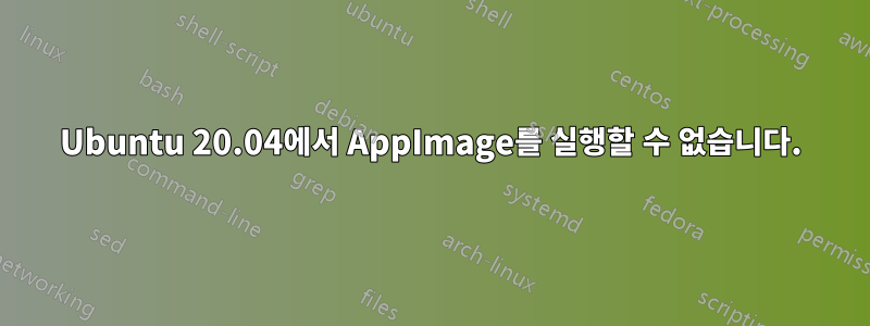 Ubuntu 20.04에서 AppImage를 실행할 수 없습니다.