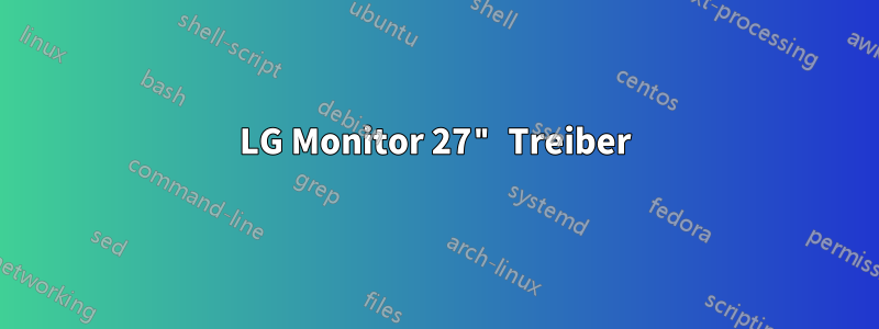 LG Monitor 27" Treiber