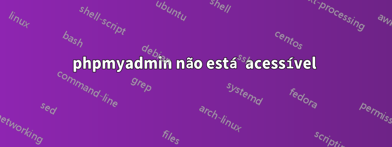 phpmyadmin não está acessível