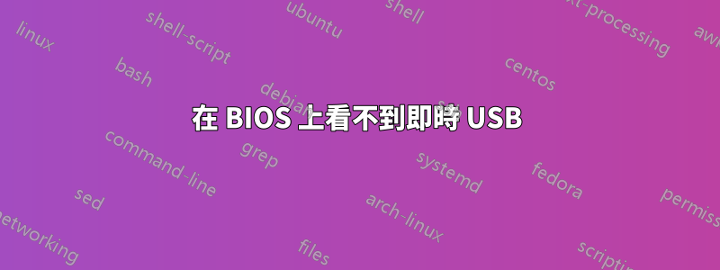 在 BIOS 上看不到即時 USB