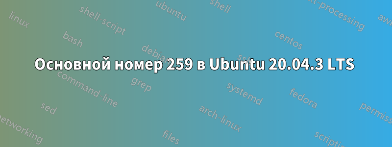 Основной номер 259 в Ubuntu 20.04.3 LTS