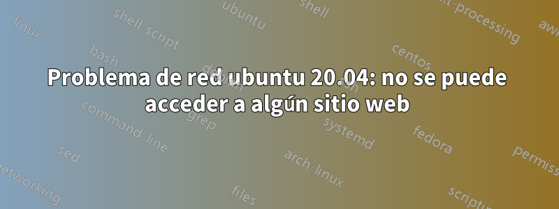 Problema de red ubuntu 20.04: no se puede acceder a algún sitio web