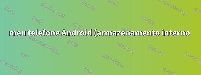 meu telefone Android (armazenamento interno) não aparece ou é montado quando conectado via cabo USB ao laptop, mas outras unidades flash estão aparecendo