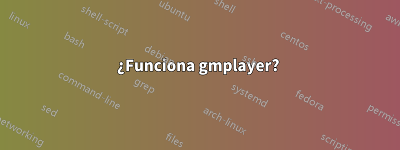 ¿Funciona gmplayer?