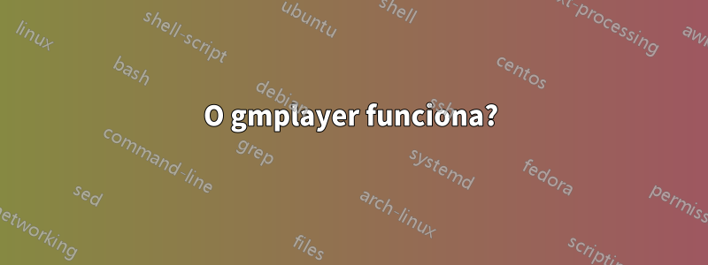 O gmplayer funciona?