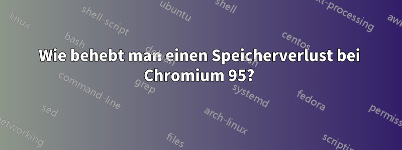 Wie behebt man einen Speicherverlust bei Chromium 95?