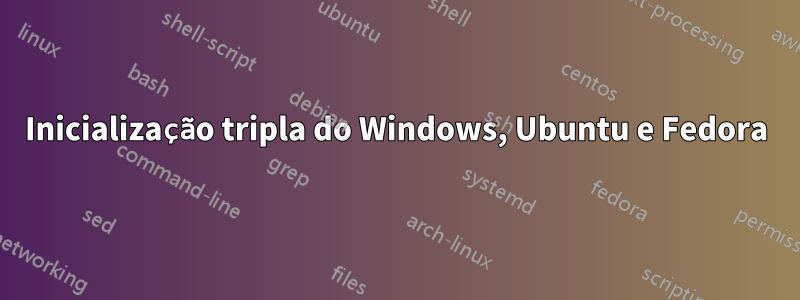 Inicialização tripla do Windows, Ubuntu e Fedora