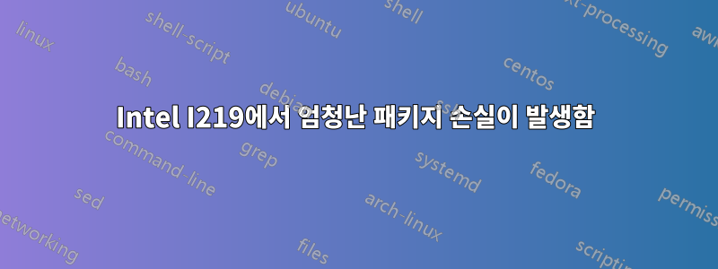 Intel I219에서 엄청난 패키지 손실이 발생함