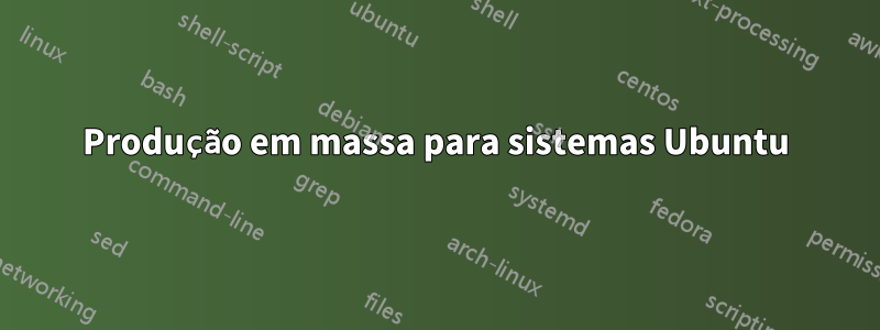 Produção em massa para sistemas Ubuntu