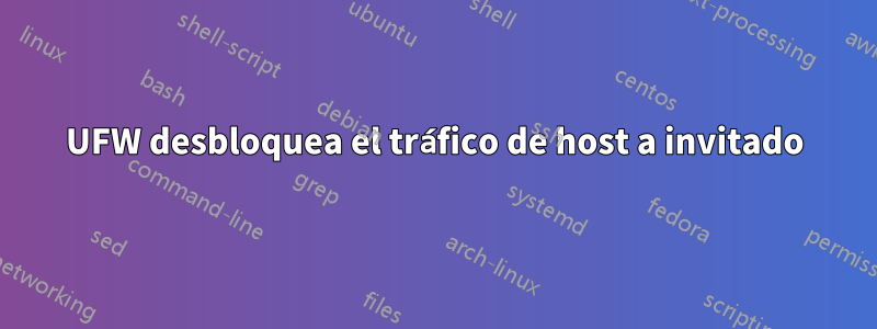 UFW desbloquea el tráfico de host a invitado