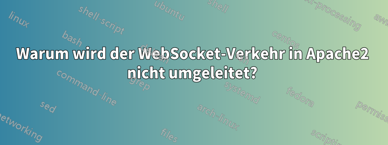 Warum wird der WebSocket-Verkehr in Apache2 nicht umgeleitet?