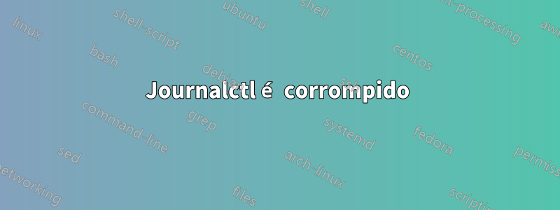 Journalctl é corrompido