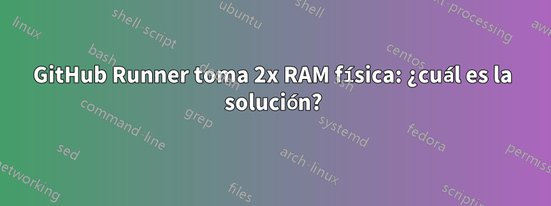 GitHub Runner toma 2x RAM física: ¿cuál es la solución?