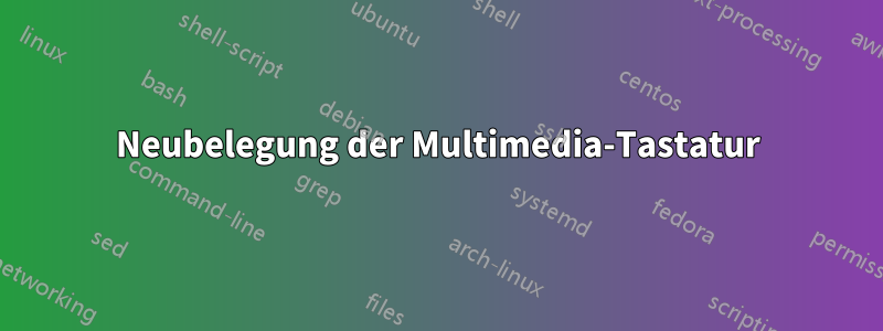 Neubelegung der Multimedia-Tastatur