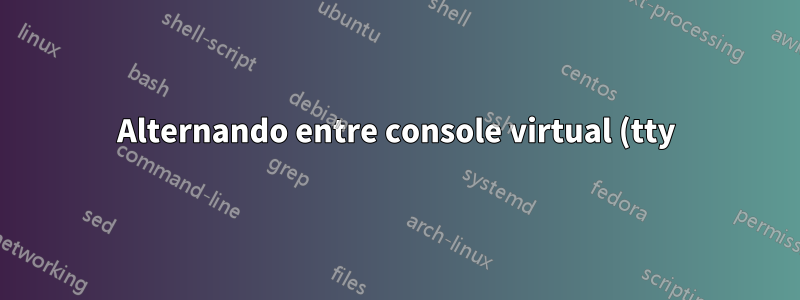 Alternando entre console virtual (tty) e GUI
