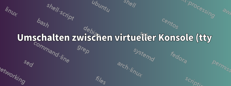 Umschalten zwischen virtueller Konsole (tty) und GUI