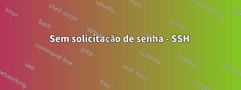 Sem solicitação de senha - SSH