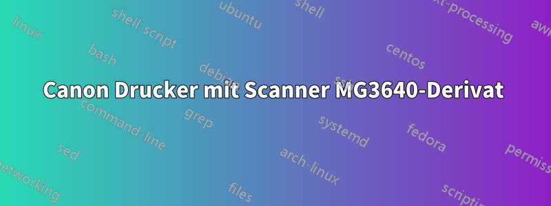 Canon Drucker mit Scanner MG3640-Derivat