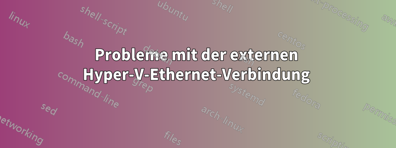 Probleme mit der externen Hyper-V-Ethernet-Verbindung