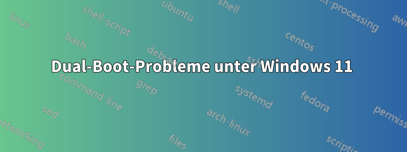 Dual-Boot-Probleme unter Windows 11