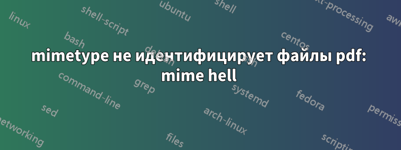 mimetype не идентифицирует файлы pdf: mime hell