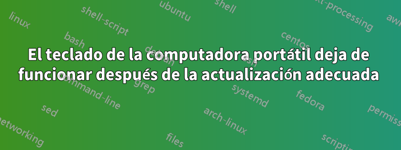 El teclado de la computadora portátil deja de funcionar después de la actualización adecuada