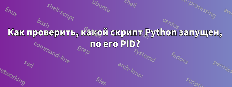 Как проверить, какой скрипт Python запущен, по его PID?