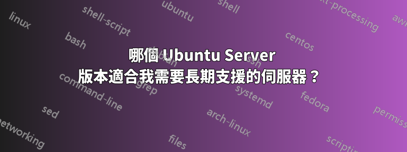 哪個 Ubuntu Server 版本適合我需要長期支援的伺服器？ 