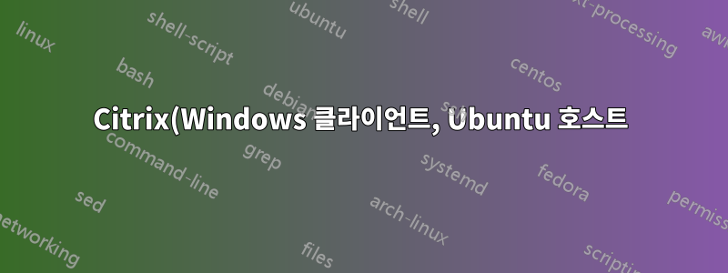 Citrix(Windows 클라이언트, Ubuntu 호스트)의 SkypeForBusiness 통화 통화가 끊어집니다.