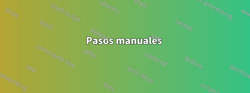 Pasos manuales