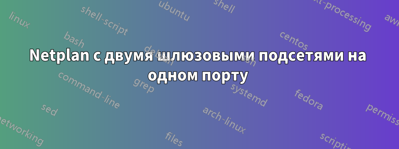 Netplan с двумя шлюзовыми подсетями на одном порту